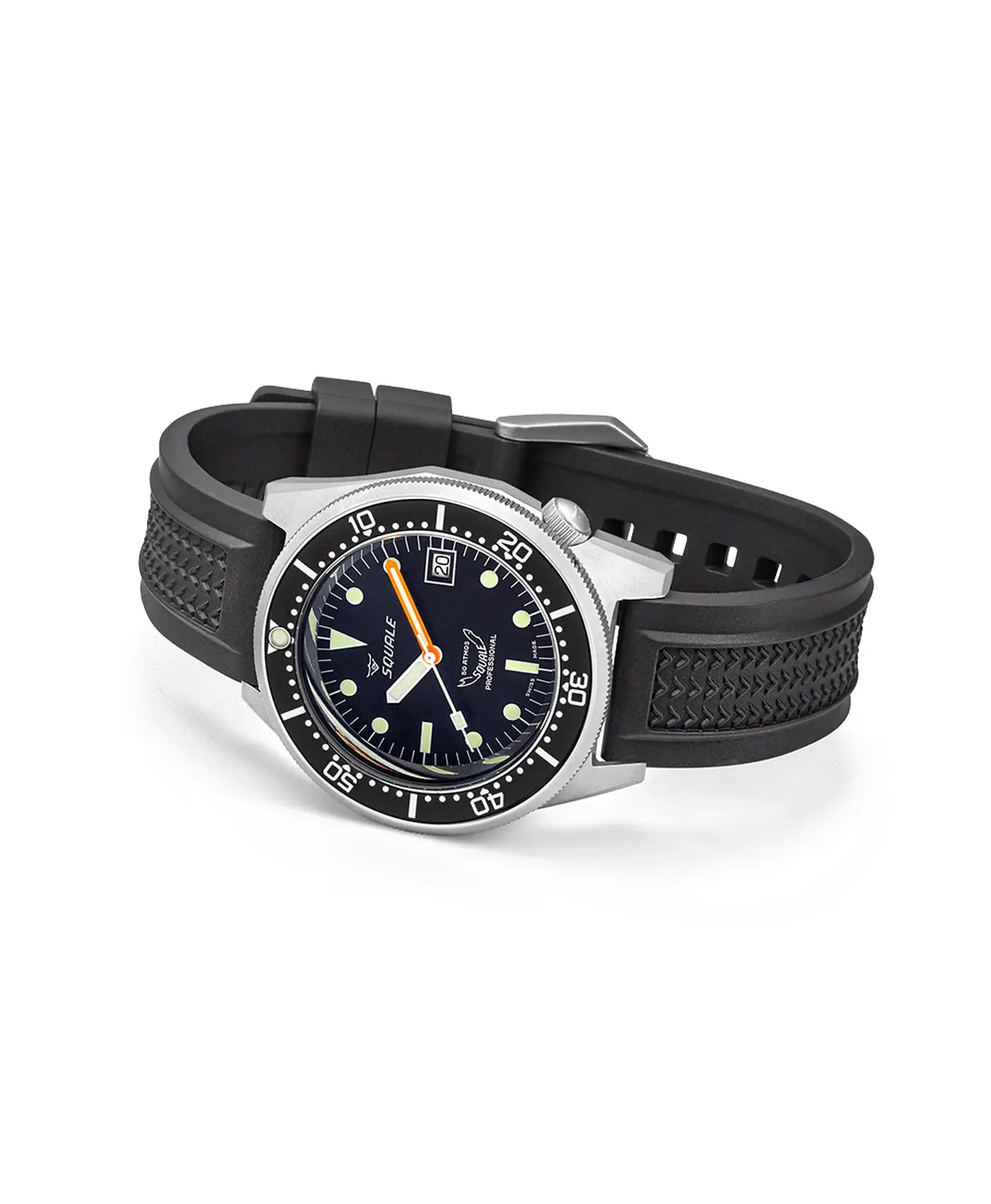 Squale – 1521 Series – Sandblasted Black - Full