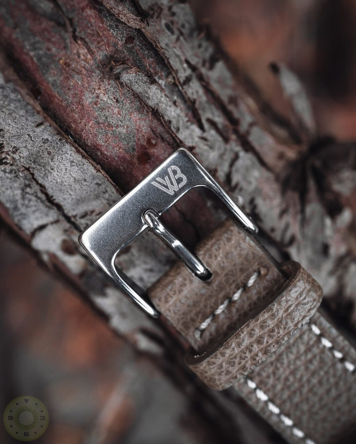 Textured Leather Watch Strap Dark Brown | WB Original on nomos campus