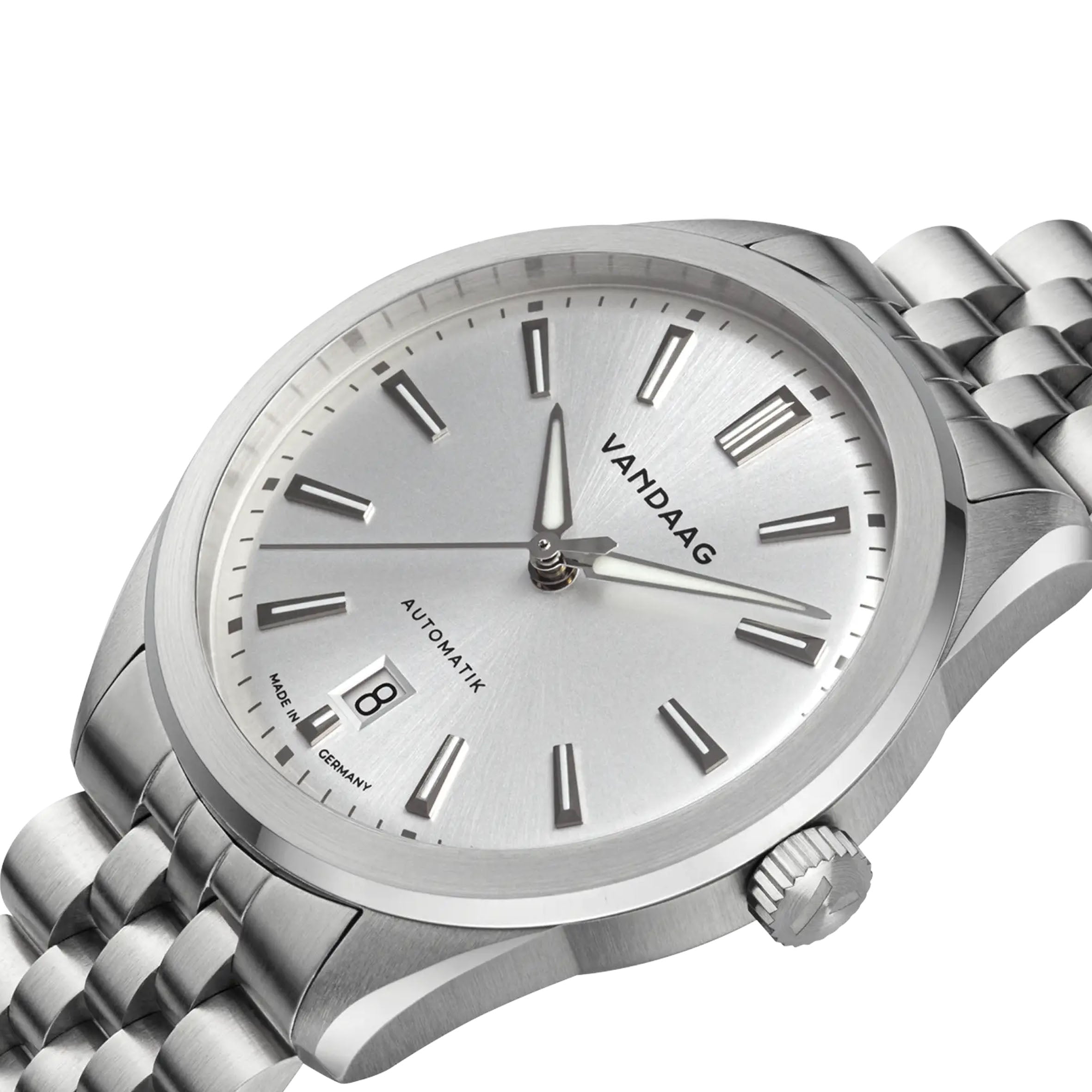 Vandaag - Baas - Eleganz - Steel Bracelet - White Date - close up