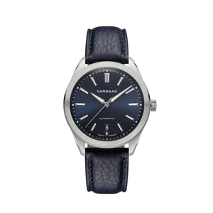 Vandaag - Baas - Ruhe - Lederarmband - Blaues Datum