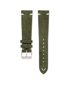 Wildleder Uhrarmband Vintage Grün | WB Original