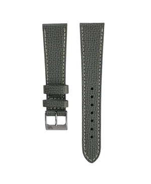 Strukturiertes Leder Uhrenarmband Dunkelgrau | WB Original