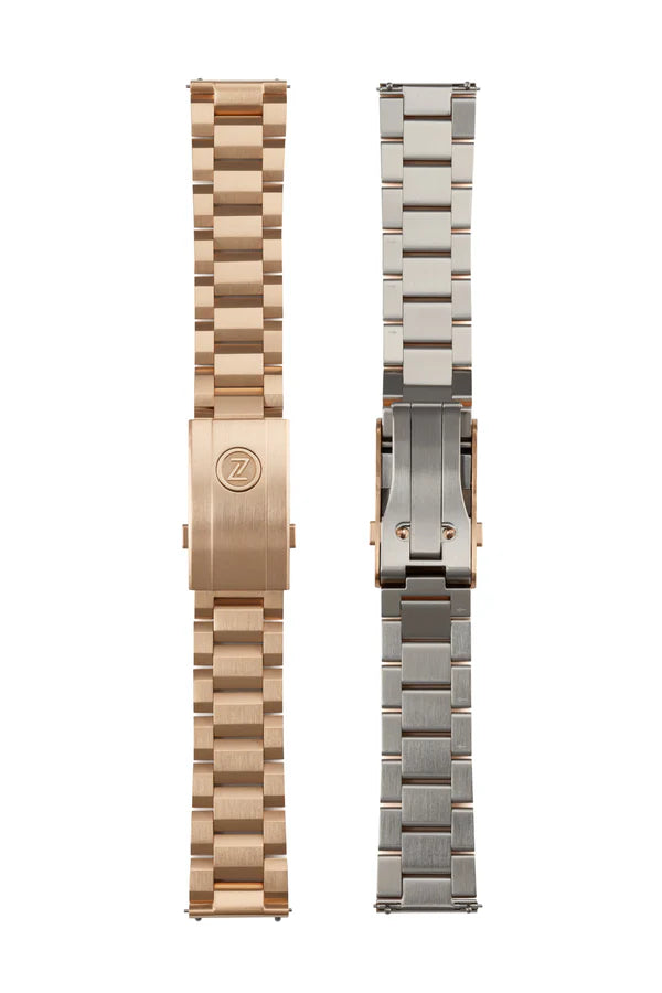 Zelos - Bronze Armband 22mm (Gerades Endstück)