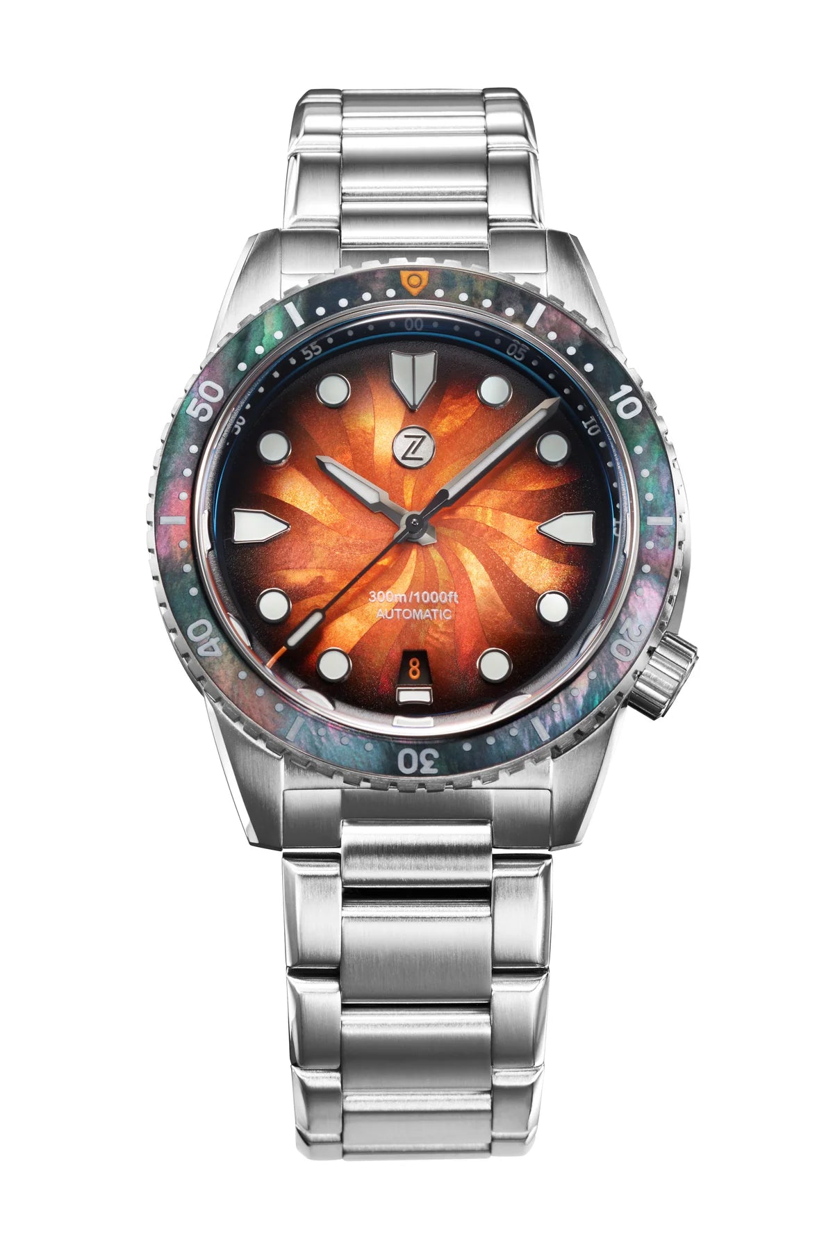 Zelos - Mako 300M Taucheruhr - Rostorange MOP (Bald verfügbar - Registrieren)