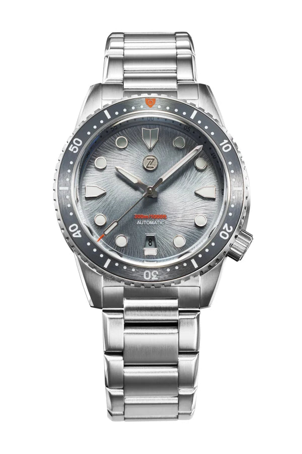 Zelos - Mako 300M Taucheruhr - Liquid Silver (Bald verfügbar - Registrieren)
