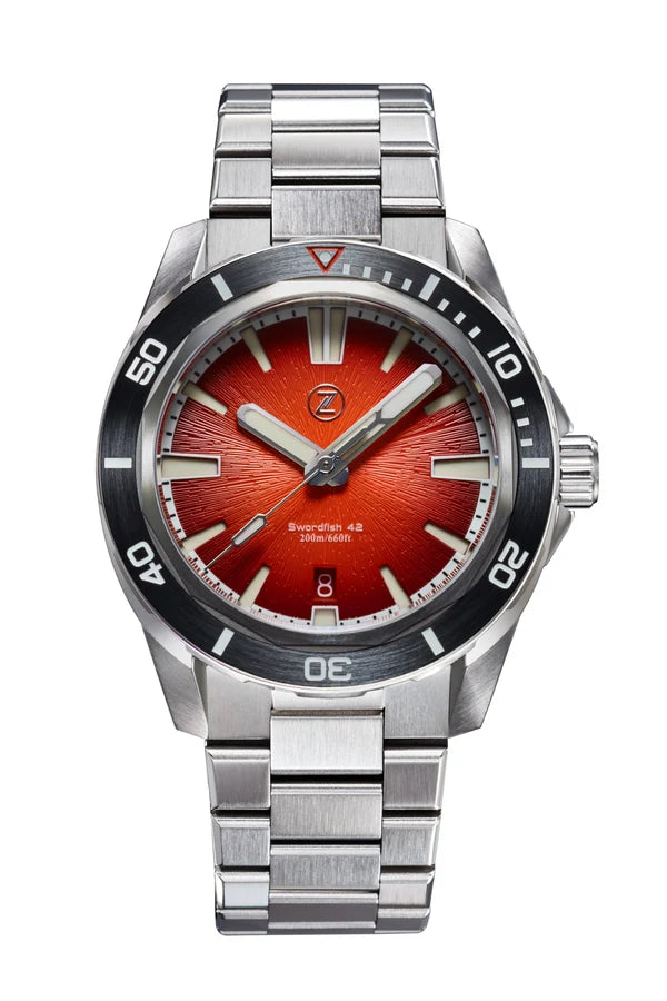 Zelos - Swordfish 42mm SS - Amber (Demnächst erhältlich - Anmelden)