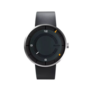 BOTTA - CLAVIUS - Automatik 44 mm - Schwarz/Orange - Kautschukarmband