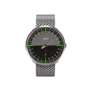 BOTTA - UNO 24 Automatick- Titan - 40 mm - Schwarz-Grün - Milanese