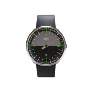 BOTTA - UNO 24 Automatik - Titan - 40 mm - Schwarz-Grün - Kautschukarmband