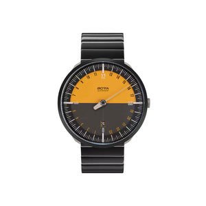 BOTTA - UNO 24 Automatik Edition-15 - Titan - 40 mm - Schwarz-Orange - PVD Edelstahlarmband