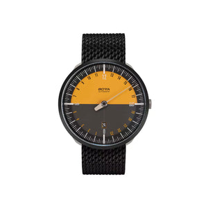 BOTTA - UNO 24 Automatik Edition-15 - Titan - 40 mm - Schwarz-Orange - PVD Milanese