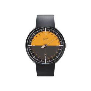 BOTTA - UNO 24 Automatik Edition-15 - Titan - 40 mm - Schwarz-Orange - Kautschukarmband