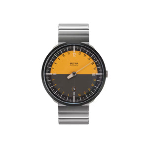 BOTTA - UNO 24 Automatik Edition-15 - Titan - 40 mm - Schwarz-Orange - Edelstahlarmband