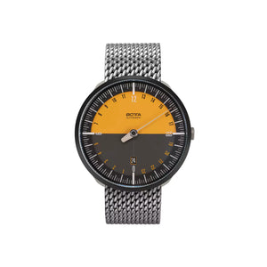 BOTTA - UNO 24 Automatik Edition-15 - Titan - 40 mm - Schwarz-Orange - Milanese