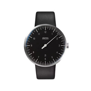 BOTTA - UNO Titan - Automatic 44 mm - Schwarz - Lederarmband