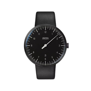BOTTA - UNO Titan - Automatic 44 mm - Black Edition - Schwarz - Lederarmband