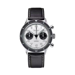 Hanhart - 415 ES Panda - 39 mm - Schwarzes Leder