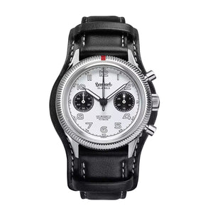 Hanhart - 417 ES Flyback Panda - 42 mm - Lederarmband