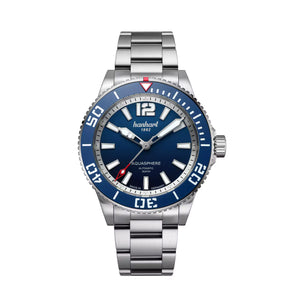 Hanhart - AQUASPHERE Ocean Fade - Blaue Lünette - 42 mm - Edelstahlarmband