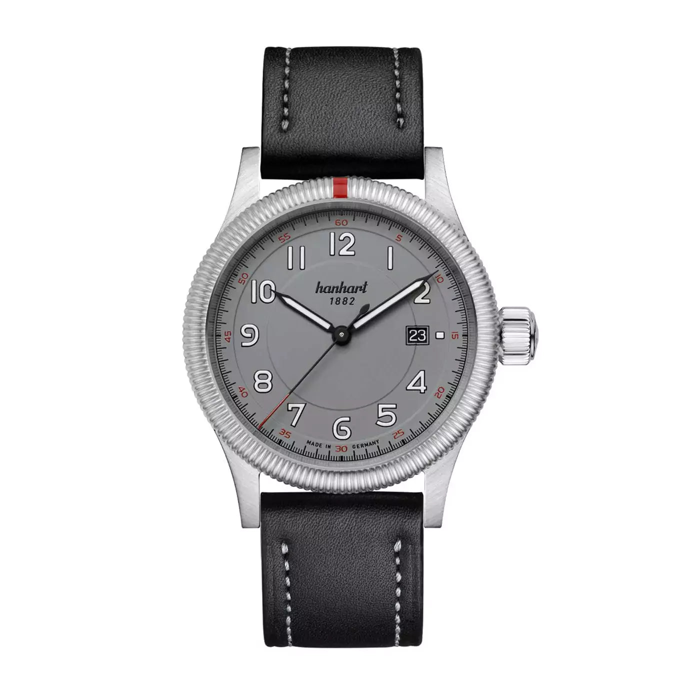 hanhart-pioneer-one-grey-42-mm-black-leather