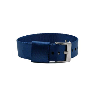 Jelsdal - Vintage Military Nylon Uhrenarmband (einteilig) - Blau
