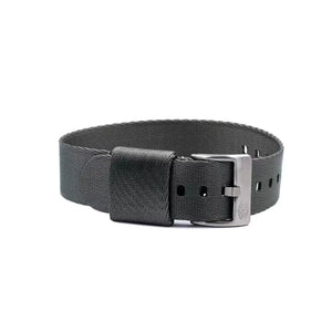 Jelsdal - Vintage Military Nylon Uhrenarmband (einteilig) - Grau