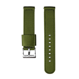 Jelsdal - Vintage Military Nylon-Uhrenarmband (zweiteilig) - Grün