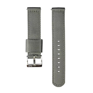 Jelsdal - Vintage Military Nylon-Uhrenarmband (zweiteilig) - Grau