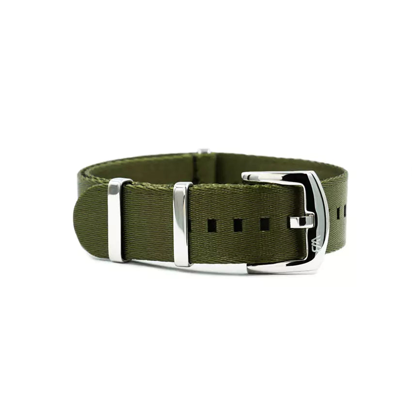 premium-single-piece-nylon-strap-military-green-polished-