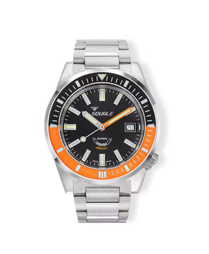 Squale - Matic - Satin Orange - 60 ATM - Edelstahlarmband (MATICXSC.SQ22B)