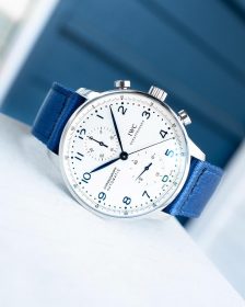 IWC Chronograph Blau WB Original two-piece NATO by @gulenissen