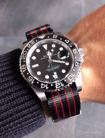 Rolex GMT Master II am James Bond NATO by @gmtfanatic