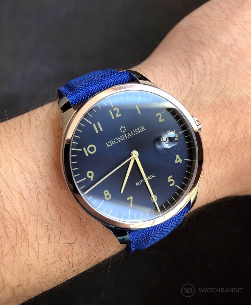 Kronhauser Blue Watchbandit Cordura strap blue