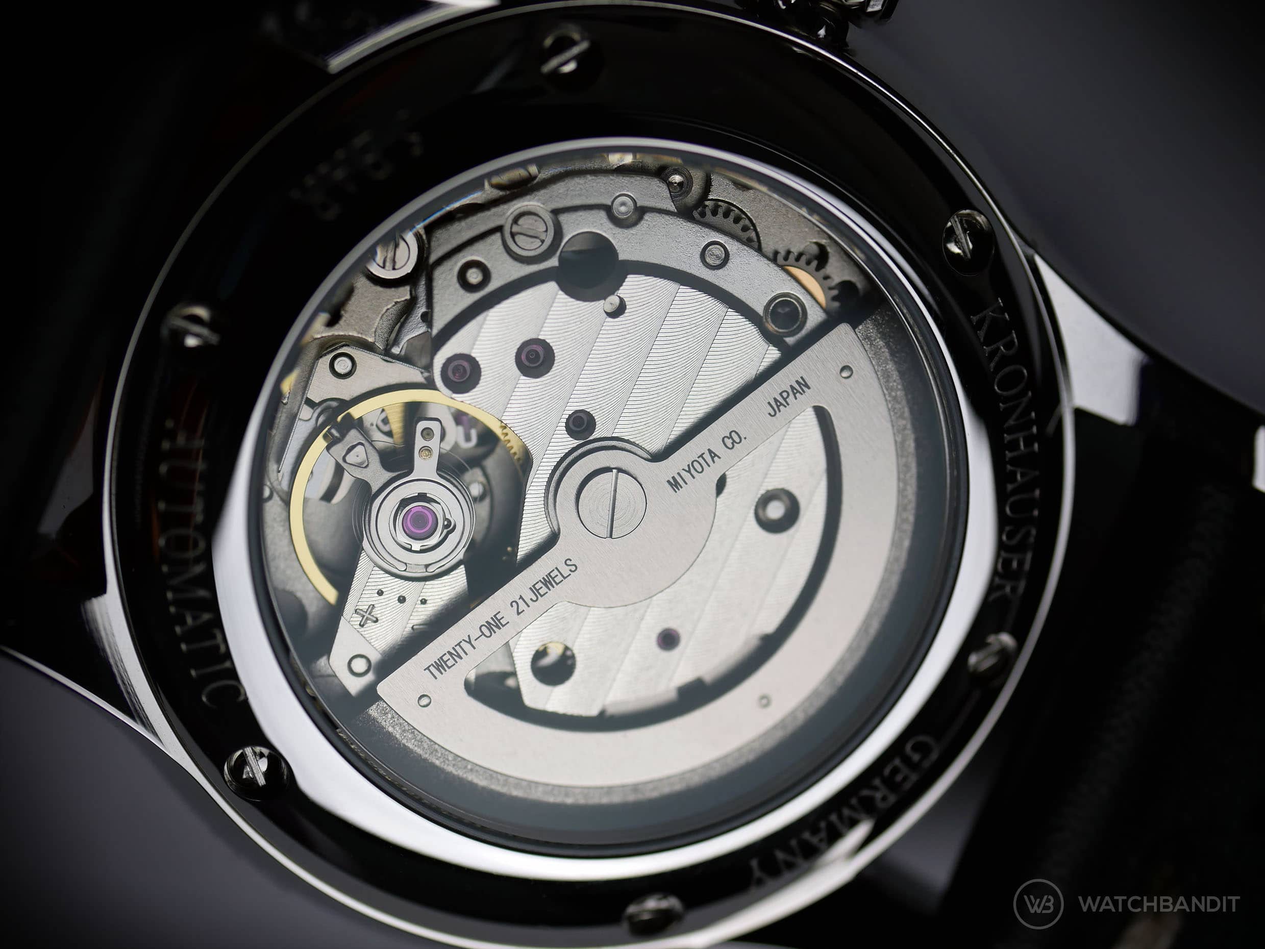 Kronhauser Movement Miyota 821A automatic