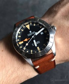 Steinhart Ocean Vintage GMT Strap guide Braun Vintageleder Uhrenarmband