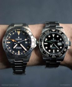 Steinhart Ocean Vintage GMT und Rolex GMT 116710LN Vergleich