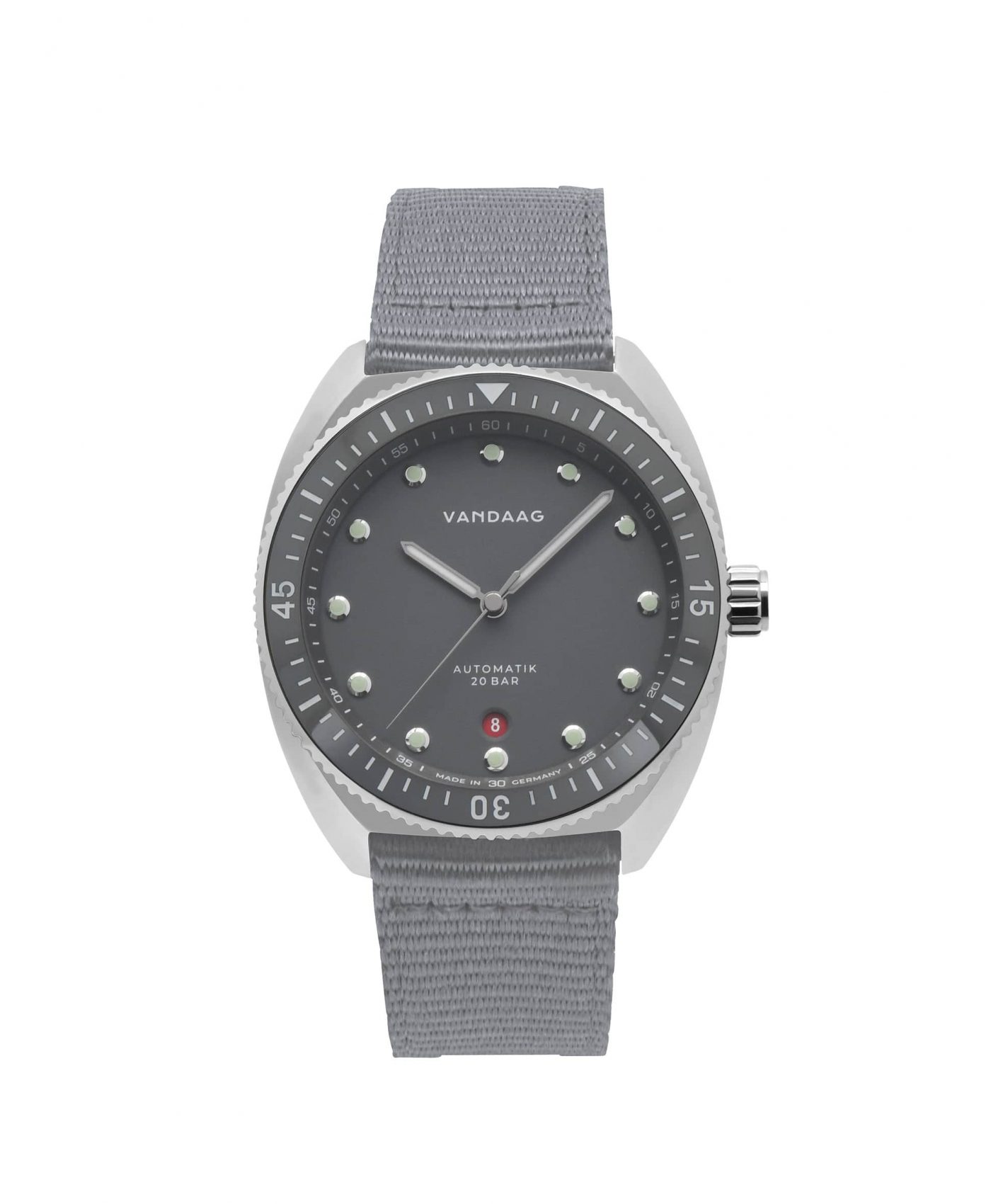 Vandaag Tiefsee Automatic Grey nylon strap