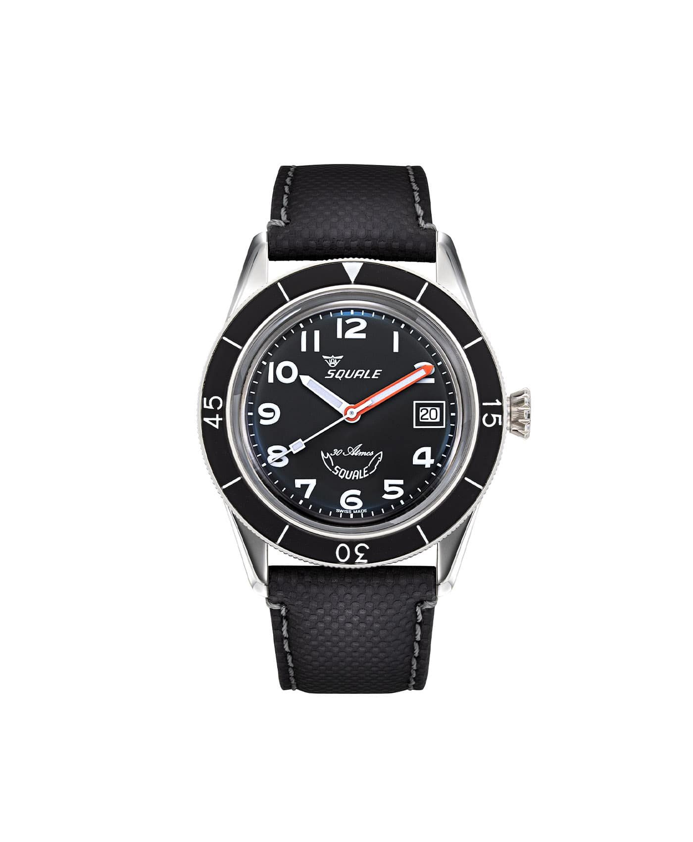 Squale SUB-39 MON black dial front