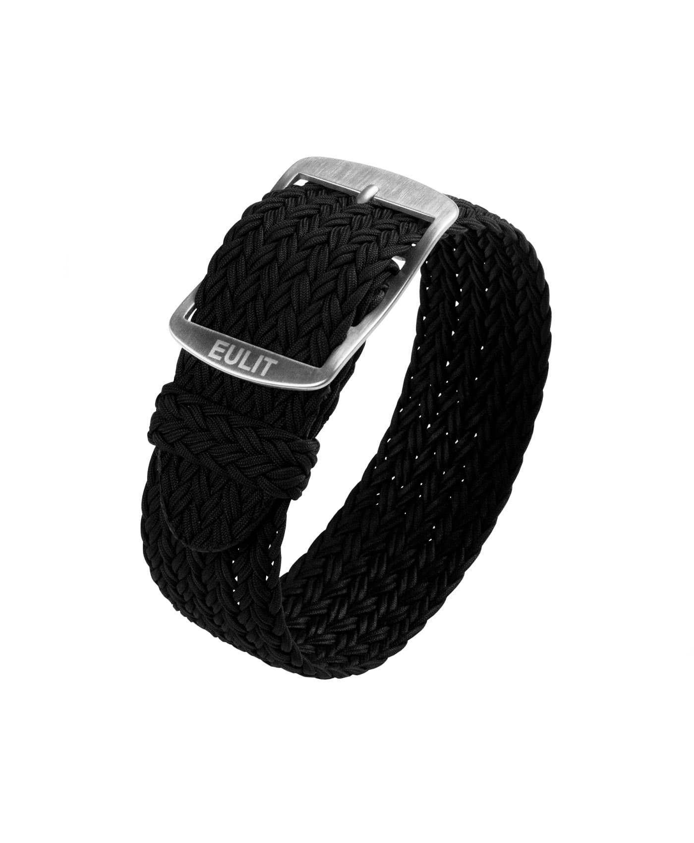 Eulit Perlon Watch Strap_Black-min