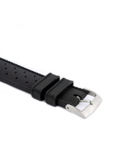 Tropical Rubber watch strap_Black_Buckle