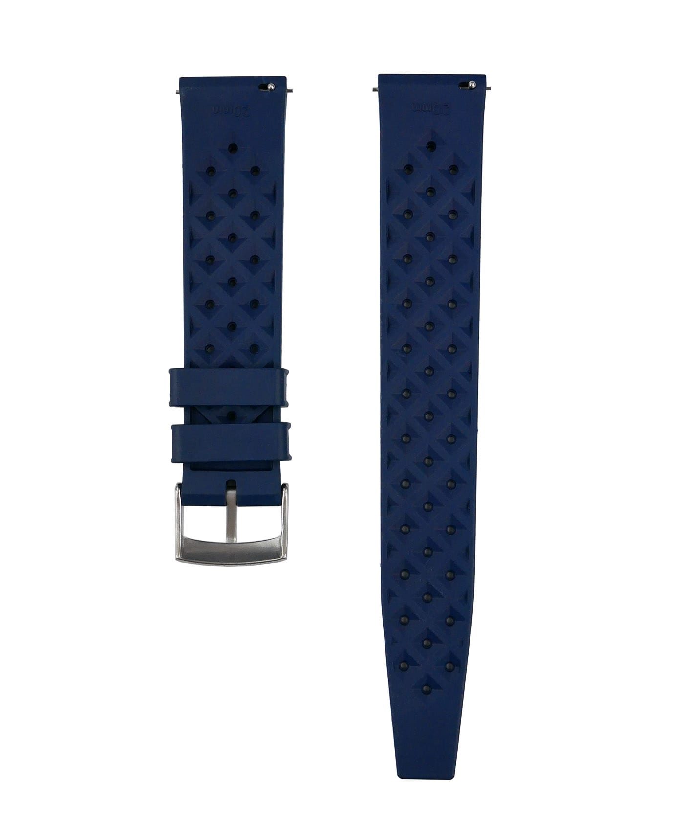 Tropical Rubber watch strap_Blue_Back