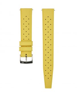 Tropical Rubber watch strap_Yellow_Front