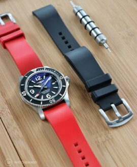Breitling Superocean Red Classic Rubber strap -min