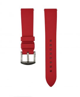 Classic Rubber watch strap_Red_Front