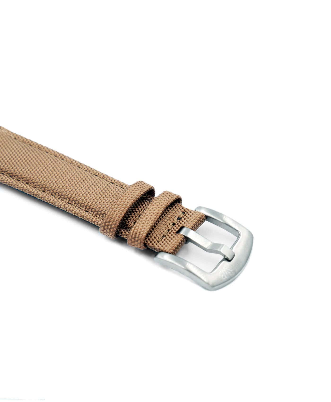 Premium Sailcloth watch strap khaki WB Original buckle