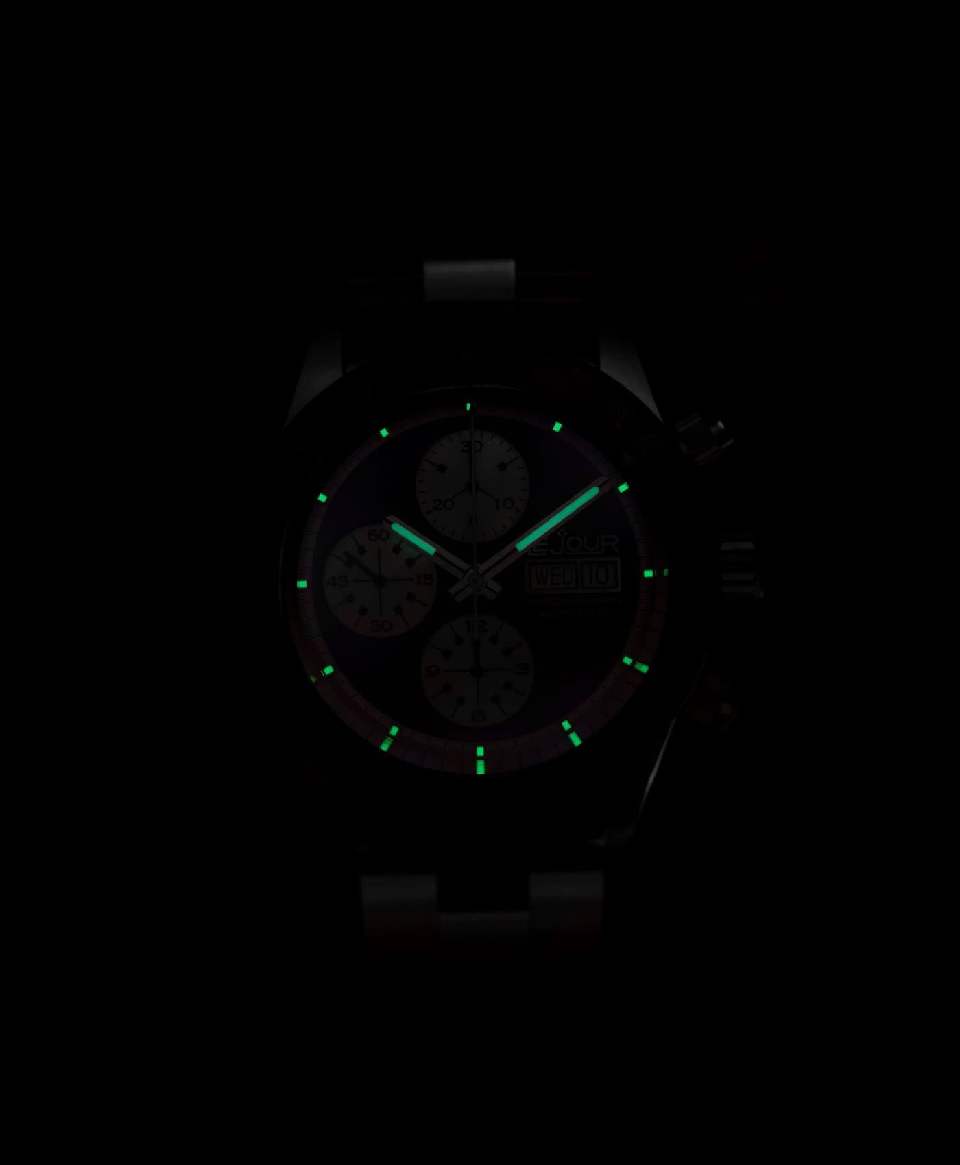 LeJour Chrono lume shot