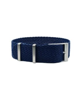 Watchbandit Premium Perlon Watch Strap - Dark Blue