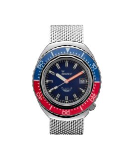 Squale 2002 101 Atmos Blue dial Blue red bezel_front-min