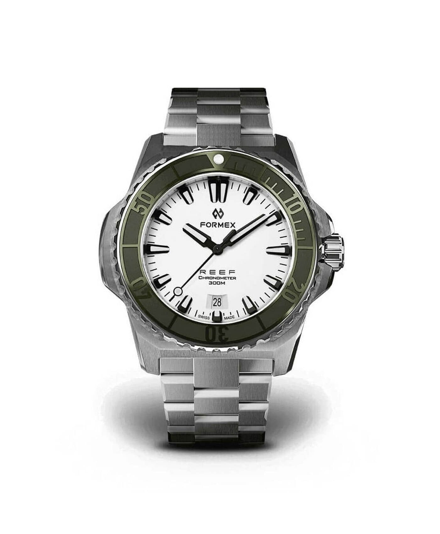 Formex - Reef - Automatic Chronometer COSC 300m_White Dial Green Bezel