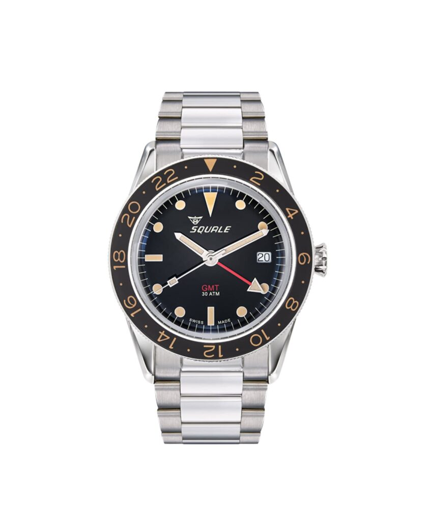 Squale - SUB 39 - GMT Vintage - Metal Bracelet - Front Kopie-min